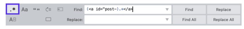 Busque y reemplace la función en el Sublime Text Editor.