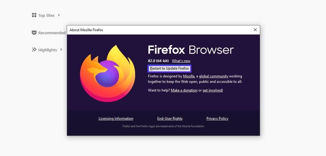 Navegador Firefox 