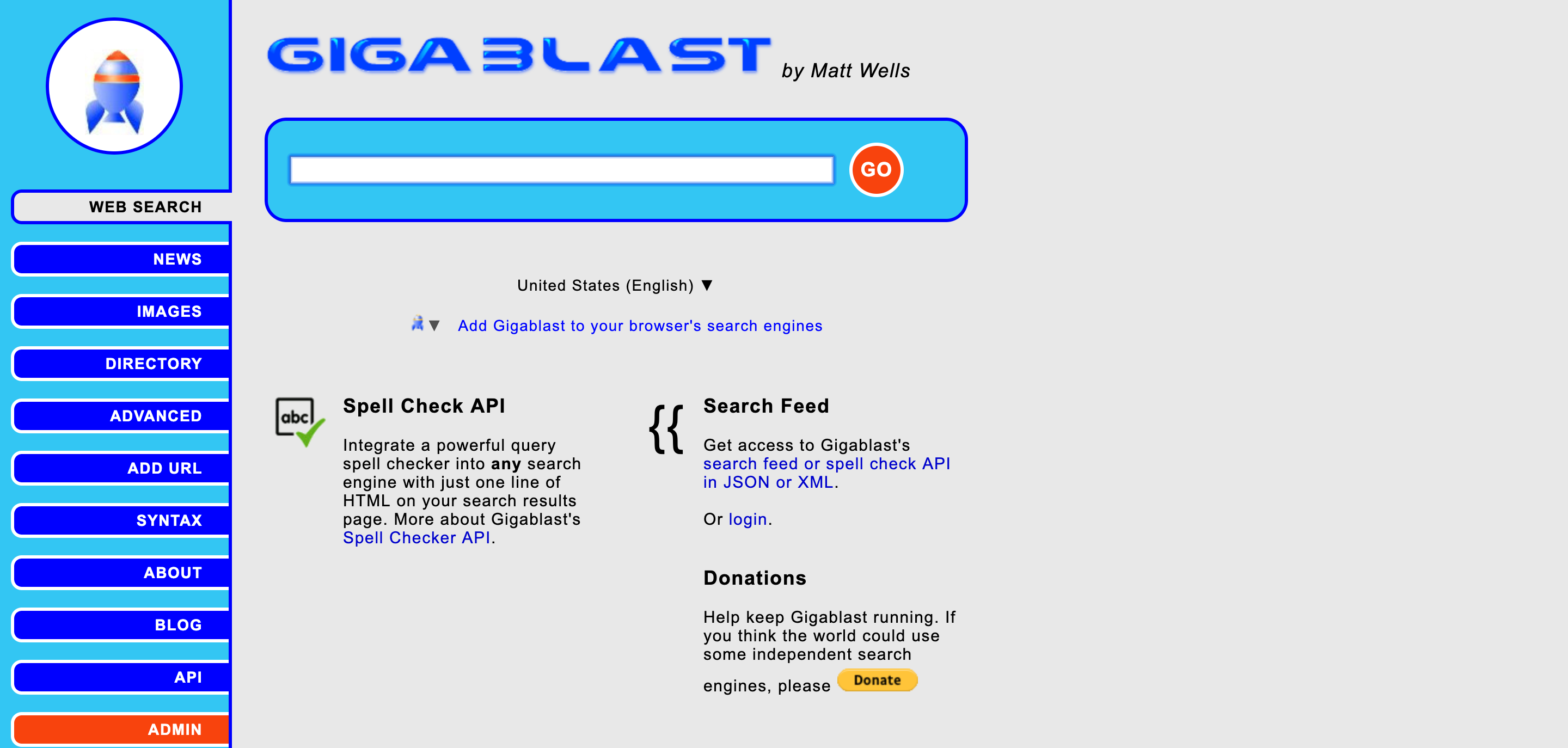 Motor de búsqueda Gigablast