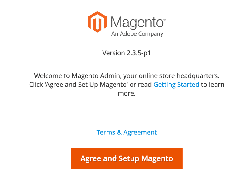 Condiciones de uso de Magento