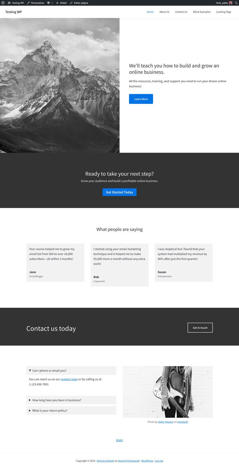 Marco de Génesis 06