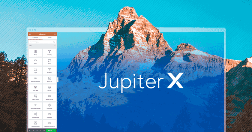 Jupiter X: Plantilla WordPress multipropósito 2