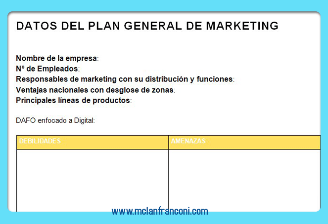 Plan de marketing de la empresa 7