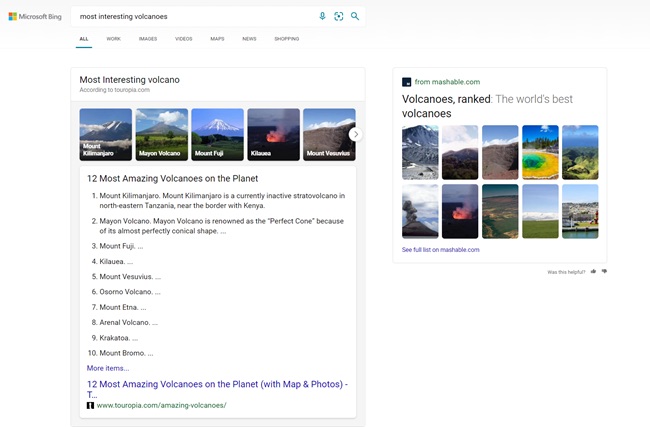 Microsoft Bing lanza 5 actualizaciones y resultados de búsqueda