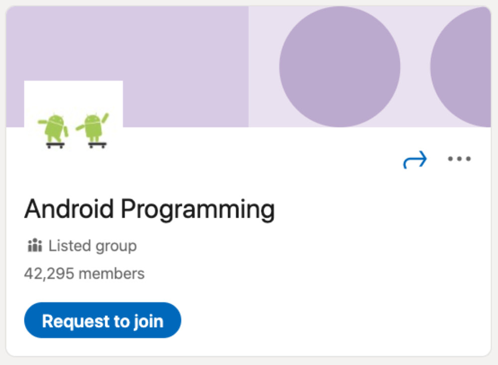 Programación de Android LinkedIn Group para diseñadores y desarrolladores