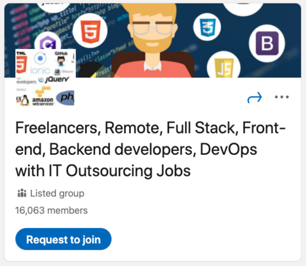 Trabajadores autónomos, remotos, full stack, frontend, desarrolladores backend, DevOps con trabajos de subcontratación de TI Grupos de LinkedIn para diseñadores y desarrolladores