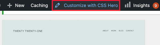 Personaliza con CSS Hero