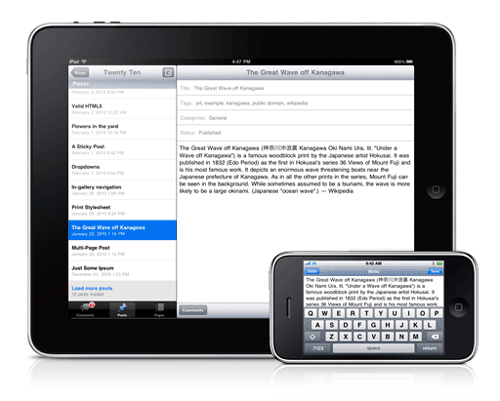 iPad para WordPress