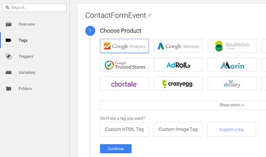 Crear una etiqueta de evento en Google Tag Manager