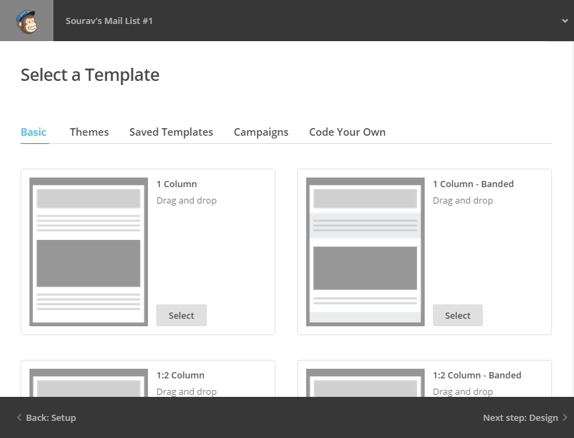 Plantillas de Desmontajes de MailChimp