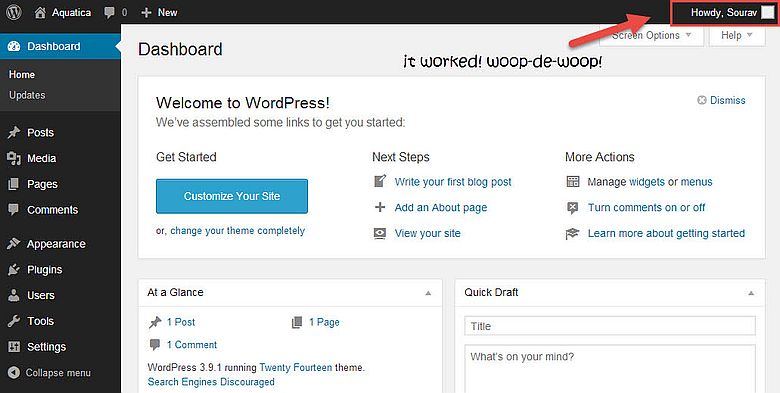 Cambiar el nombre del usuario del panel de WordPress admin wp 10