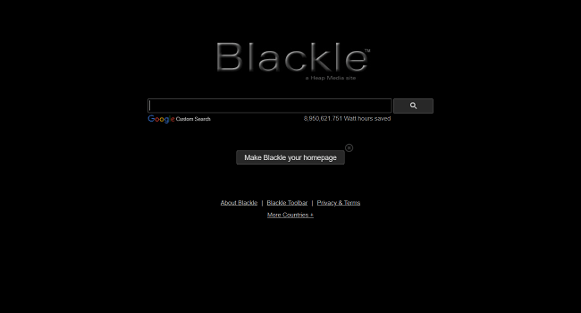 Captura de pantalla de Blackle