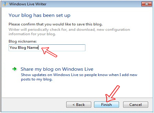 Escritor de Windows Live para WordPress