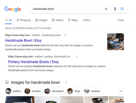 resultados de google para cuencos hechos a mano