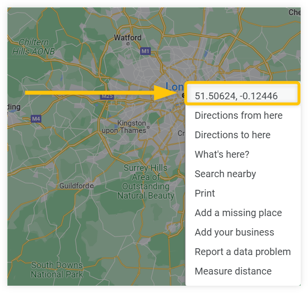 Cambia tu ubicación para la Búsqueda de Google - paso 1