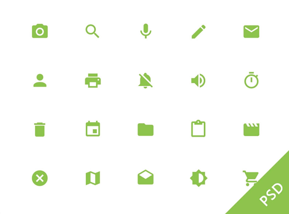 Iconos del sistema Android L