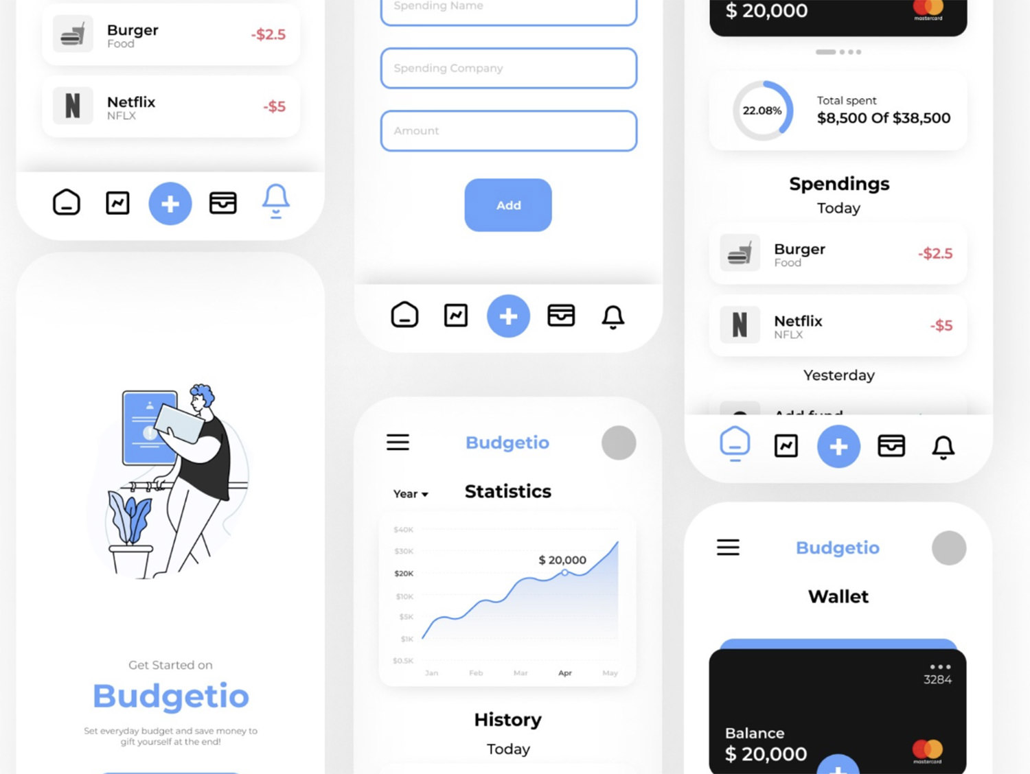 BudgetIo App UI